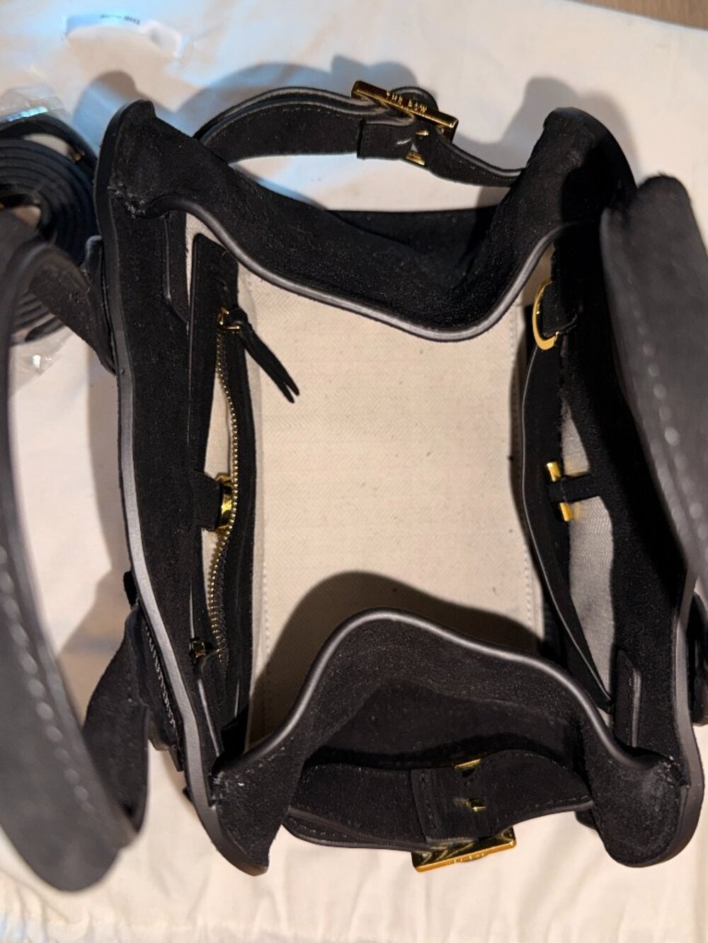 THE ROW SOFT MARGAUX 10 SUEDE Bag